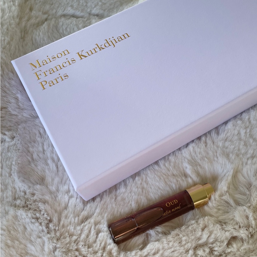 Maison Francis Kurkdjian OUD satin mood Eau de Parfum 0.37 fl oz- 11ml - used